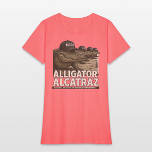 Alcatraz Gator Enforcement Women's T-Shirt - coral