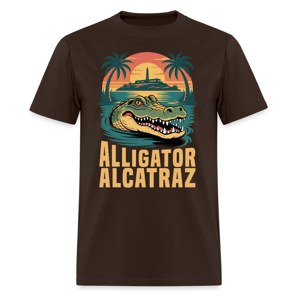 Alligator Alcatraz Classic Men's T-Shirt - brown