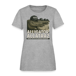 Alcatraz Gator Enforcement Women's T-Shirt - heather gray