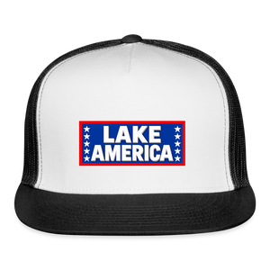 Lake America Trucker Hat - white/black