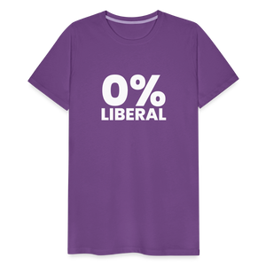 0% Liberal Men's Premium T-Shirt - purple