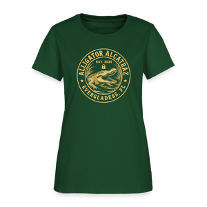 Alligator Alcatraz Women's T-Shirt - forest green