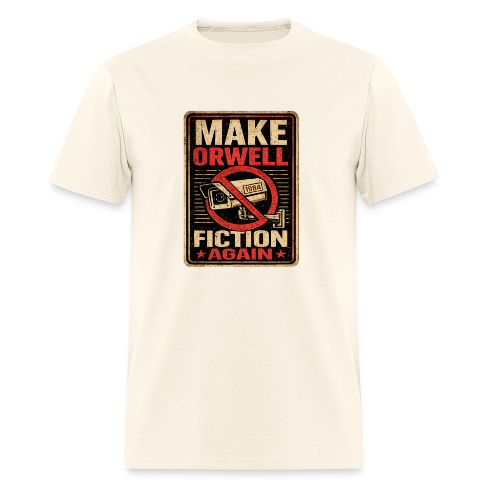 Make Orwell Fiction Again Men's T-Shirt - sweet cream heather