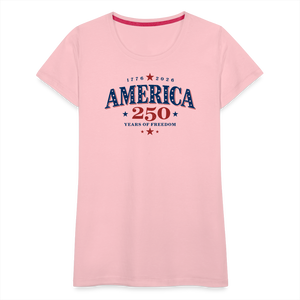 America 250 Years Freedom Retro Americana Graphic Women’s Premium T-Shirt - pink