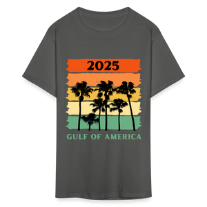 Gulf of America Palm Trees Unisex Classic T-Shirt - charcoal