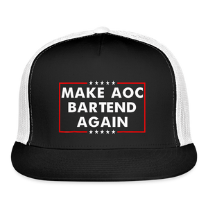 Make AOC Bartend Again Trucker Hat - black/white
