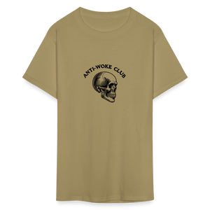 Anti Woke club Unisex Classic T-Shirt - khaki