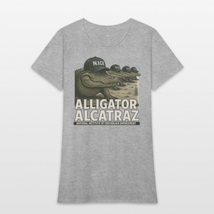Alcatraz Gator Enforcement Women's T-Shirt - heather gray