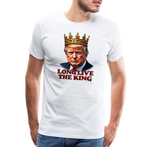 Donald Trump "Long Live The King" Men's Premium T-Shirt - white