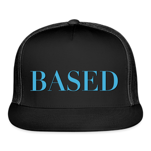 BASED Trucker Hat - black/black