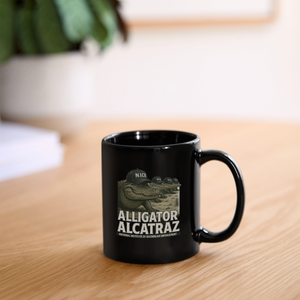 Alligator Alcatraz Full Color Mug - black