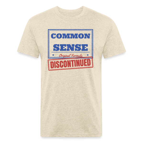 Common Sense Discontinued T-Shirt β Funny Vintage Political Humor Fitted Tee - heather cream