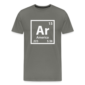 Ar – America Men's Premium T-Shirt - asphalt gray