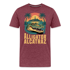 Alligator Alcatraz Men's Premium T-Shirt - heather burgundy