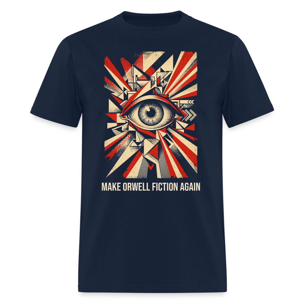 Make Orwell Fiction Again Classic T-Shirt - navy