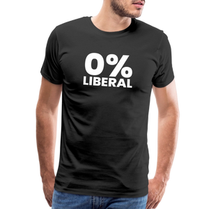 0% Liberal Men's Premium T-Shirt - black