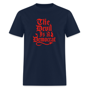 The Devil Is A Democrat T-Shirt - navy