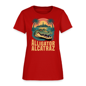Alligator Alcatraz Women's T-Shirt - red