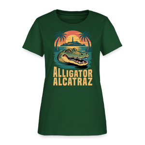 Alligator Alcatraz Women's T-Shirt - forest green