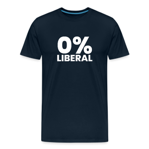 0% Liberal Men's Premium T-Shirt - deep navy