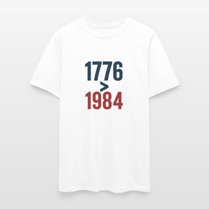 1776 > 1984 Men's T-Shirt - white