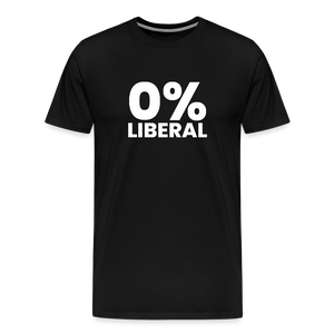 0% Liberal Men's Premium T-Shirt - black
