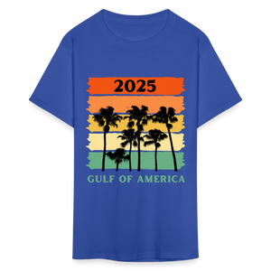 Gulf of America Palm Trees Unisex Classic T-Shirt - royal blue