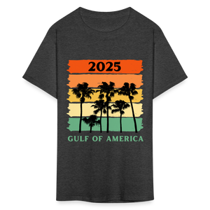 Gulf of America Palm Trees Unisex Classic T-Shirt - heather black