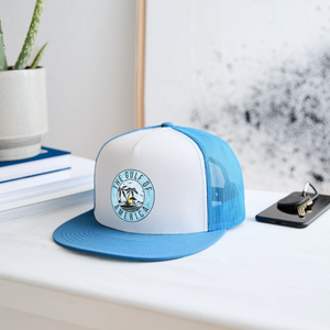 Gulf of America Blue Trucker Hat - white/blue