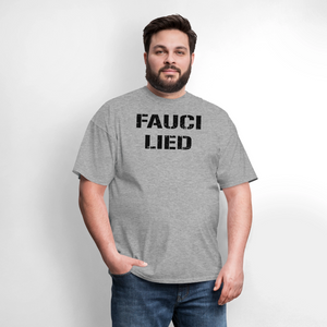 Fauci Lied Classic T-Shirt - heather gray
