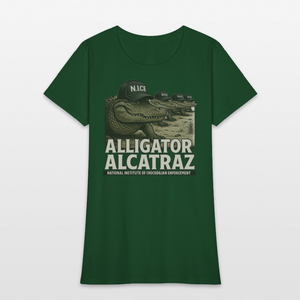 Alcatraz Gator Enforcement Women's T-Shirt - forest green