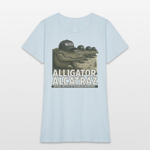 Alcatraz Gator Enforcement Women's T-Shirt - light blue