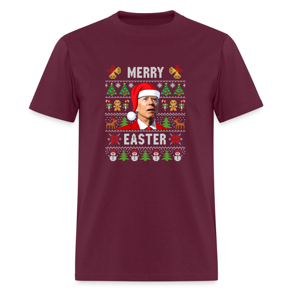 Funny Joe Biden Christmas Classic Men's T-Shirt - burgundy