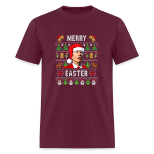 Funny Joe Biden Christmas Classic Men's T-Shirt - burgundy