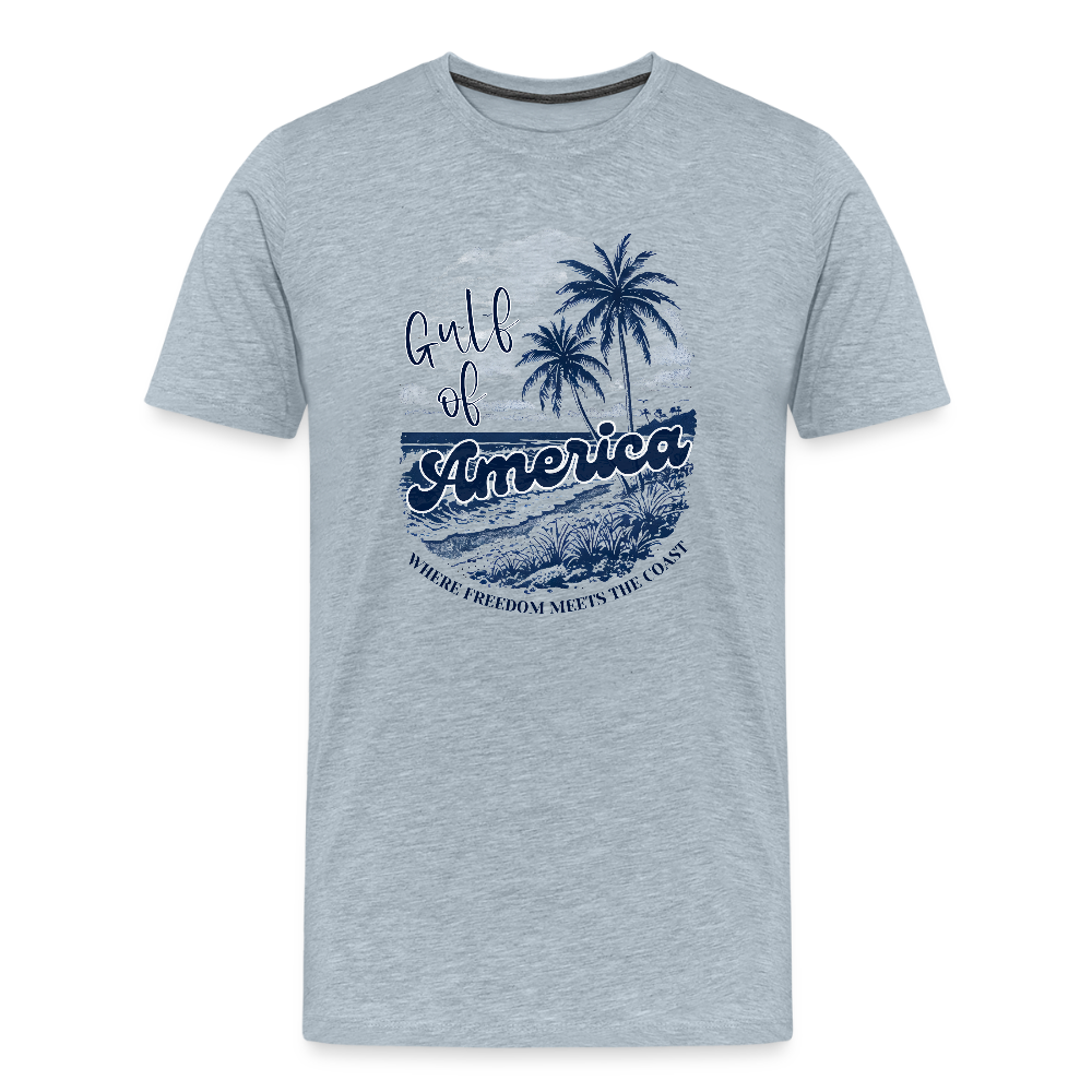 Gulf Of America - Freedom - Men's Premium T-Shirt - heather ice blue
