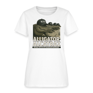 Alcatraz Gator Enforcement Women's T-Shirt - white