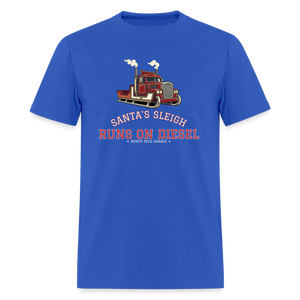 Santa’s Sleigh Runs on Diesel Classic T-Shirt - royal blue