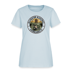 Alligator Alcatraz Everglades, Florida Women's T-Shirt - light blue