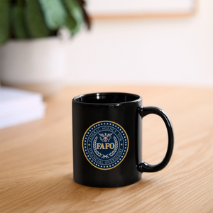FAFO-Federal Agency for Financial Oversight Full Color Mug - black