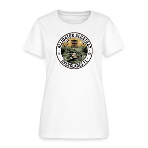 Alligator Alcatraz Everglades, Florida Women's T-Shirt - white