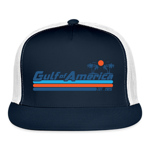 Gulf of America Trucker Hat - navy/white