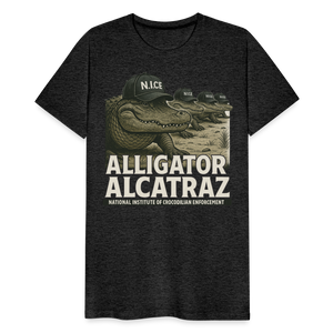 Alcatraz Gator Enforcement Men's Premium T-Shirt - charcoal grey