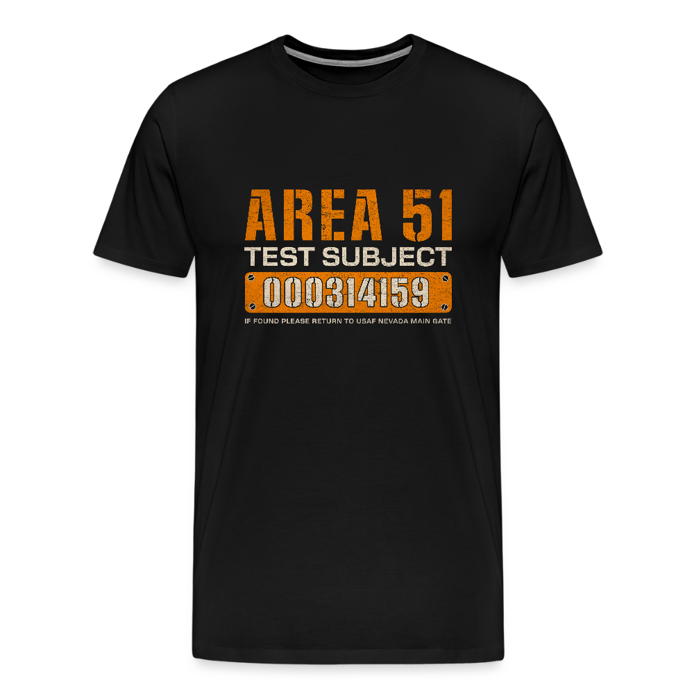 Area 51 Test Subject Men's Premium T-Shirt - black
