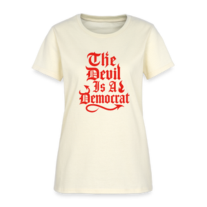 The Devil Is A Democrat Women's T-Shirt - off white