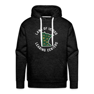 Land of 10,000 Learning Centers Funny Men’s Premium Hoodie - charcoal grey