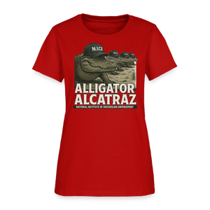 Alcatraz Gator Enforcement Women's T-Shirt - red