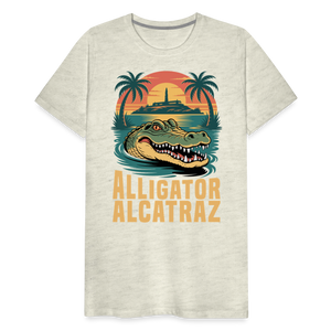 Alligator Alcatraz Men's Premium T-Shirt - heather oatmeal