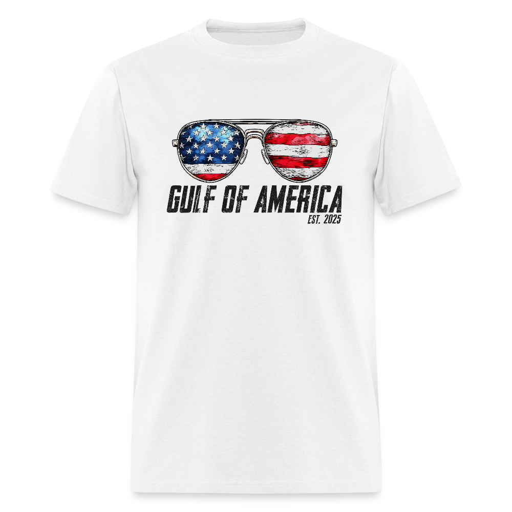 Gulf of America Sunglasses Patriotic Classic T-Shirt - white