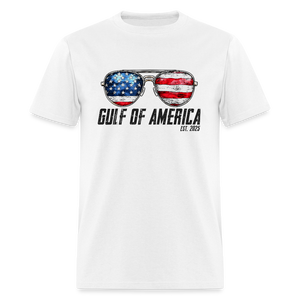 Gulf of America Sunglasses Patriotic Classic T-Shirt - white
