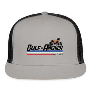 Gulf of America Est 2025 Trucker Hat - gray/black